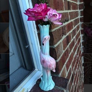Vintage Flamingo Vase